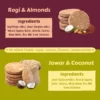 Ragi Almonds _ Jowar Coconut Cookies Ingredients