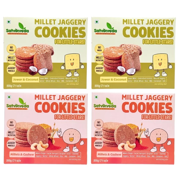 SV Jowar Coconut + Millets Cashew Cookies 2 x 200g Pack