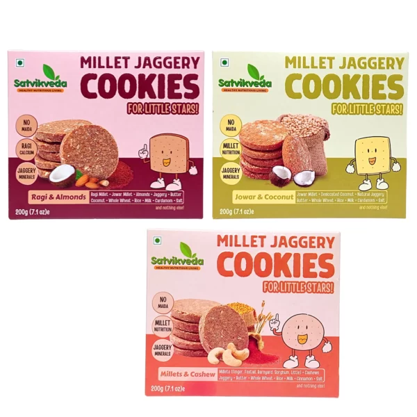 SV Millet Jaggery Cookies Assorted Combo of 3 Pack