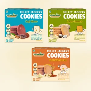 Cookies Combo of 3|  Jowar Coconut 200g + Ragi Choco 200g + Millets Cashew 200g