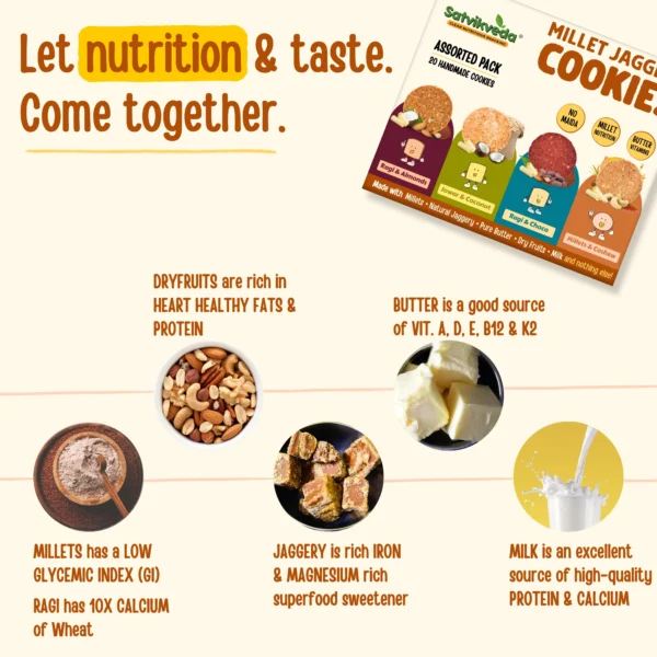 SV Assorted Millet Jaggery Cookies 20N Nutrition SV Assorted Millet Jaggery Cookies 20N Nutrition