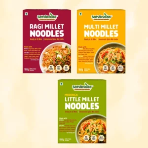Ragi Millet Noodles 192g + Multi Millet Noodles 192g+ Moringa Little Millet Noodles 192g