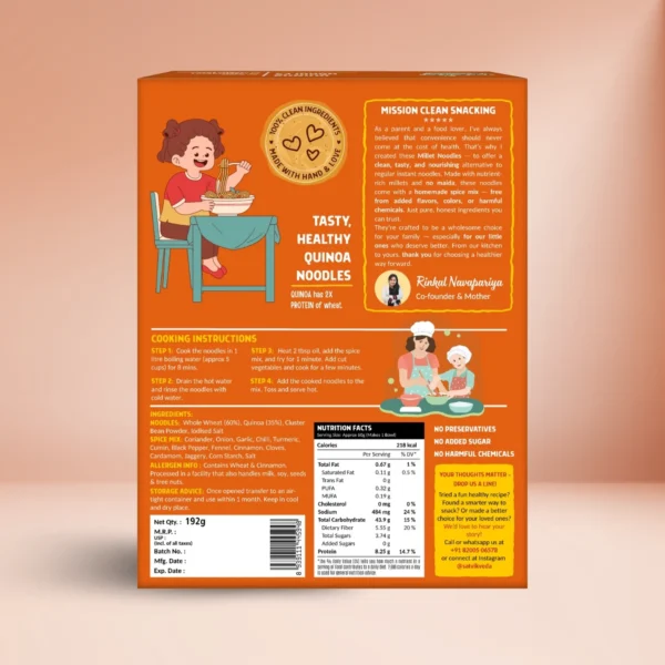 SV Quinoa Noodles 192g Back SV Quinoa Noodles 192g Back