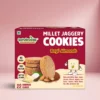 SV Ragi Millet Almonds Cookies 200g Main Image with BG