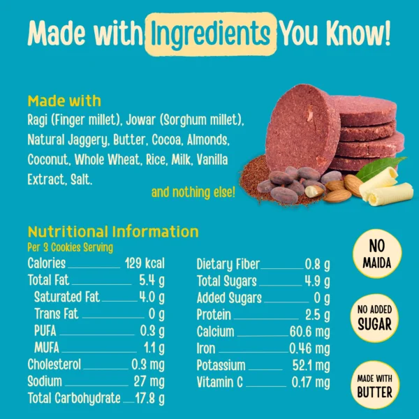 SV Ragi Millet Choco Cookies Ingredients SV Ragi Millet Choco Cookies Ingredients